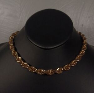 Goldtone Rope Chain 18" Toggle Clasp